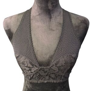 Free People Intimately Lace Plunge Racerback Bra - Size L    NWOT!!
